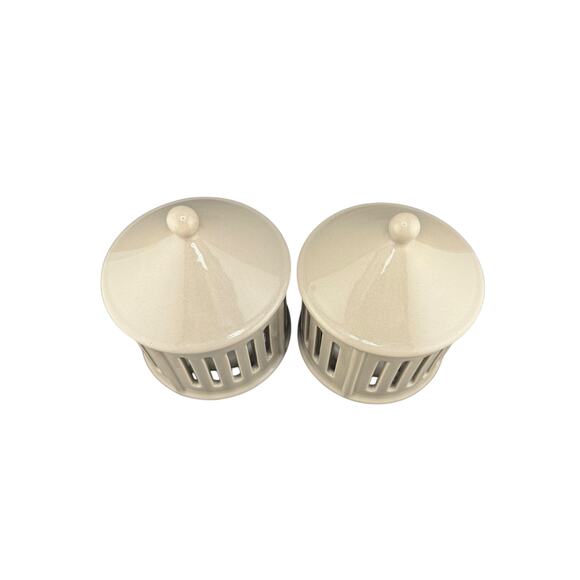 Discontinued IKEA STRÅLA Ceramic Accent Lights – Gray Set of 2 - Picture 2 of 3